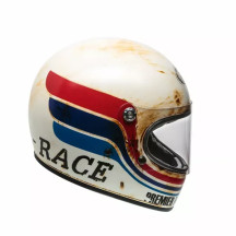 Casco Trophy — XL, blanco roto mate